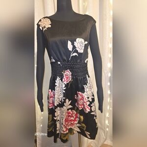 Jessica Simpson Black Floral Dress